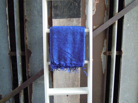 Yak sjaal blauw / midden blauw