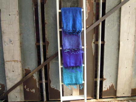 Yak sjaal paars / blauw