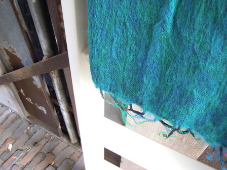 Yak sjaal groen / blauw