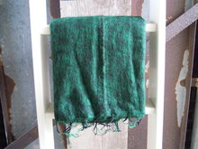 Yak-sjaal-groen-zwart